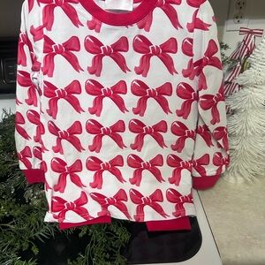 Cecil & Lou Red Bows Matching Set long sleeve and pants set 4t super soft